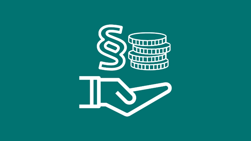 Icon mit Hand und Geld